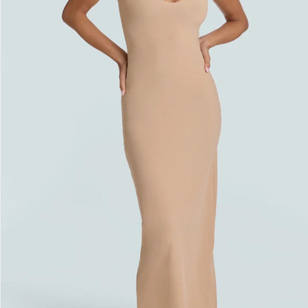 Commando Tan Maxi Slip/Coverup/Dress
